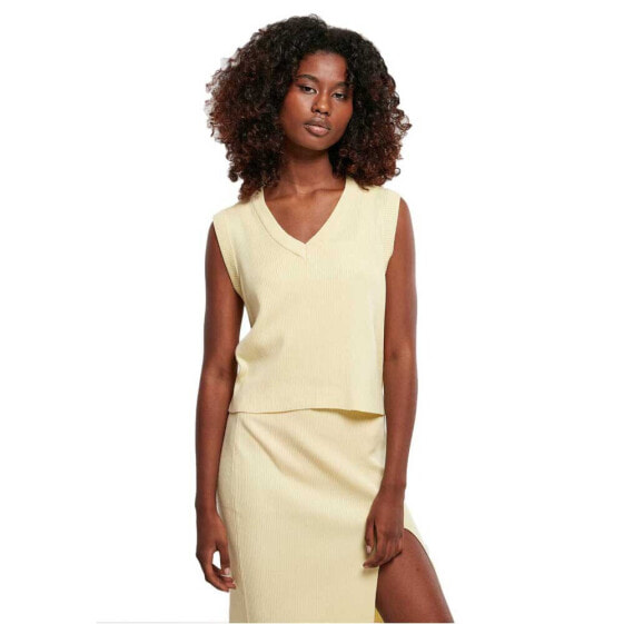 URBAN CLASSICS Knitted Sleeveless Short Dress