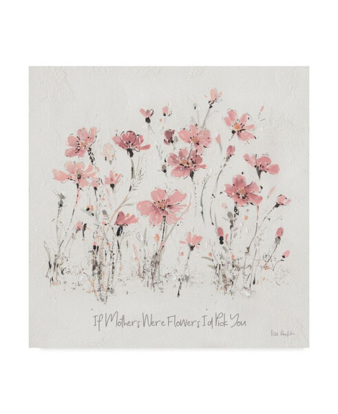 Lisa Audit Wildflowers III Pink Mothers Canvas Art - 15" x 20"