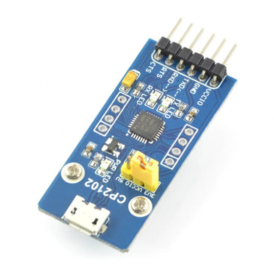Преобразователь USB-UART CP2102 - порт microUSB - Waveshare 11325