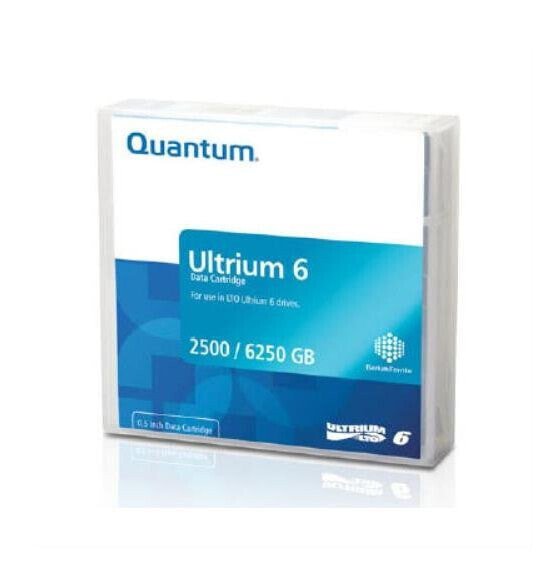 Quantum MR-L6MQN-01 - Blank data tape - LTO - 2500 GB - 6250 GB - Black - Grey - 10 - 45 °C