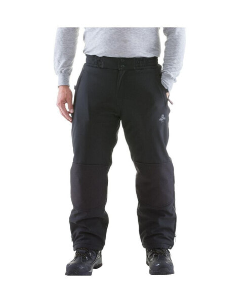 Men's Warm Water-Resistant Softshell Pants with Micro-Fleece Lining