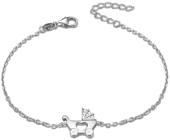 Silver bracelet Stroller AGB578 / 21