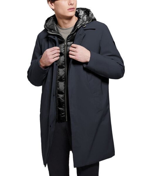 Men's Colin Raincoat with Removable Nylon Hooded Inset