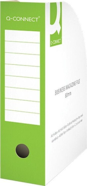 Канцелярский товар для школы Q-Connect Папка для документов, картон, открытая, А4/80мм, зеленая