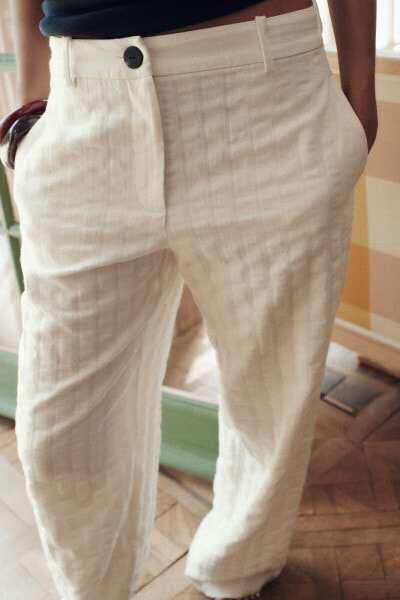 RUSTIC STRAIGHT-LEG TROUSERS