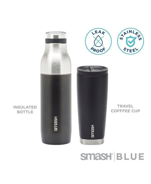 Hot Cold Bottle Flask Twin Pack 2 Piece Set