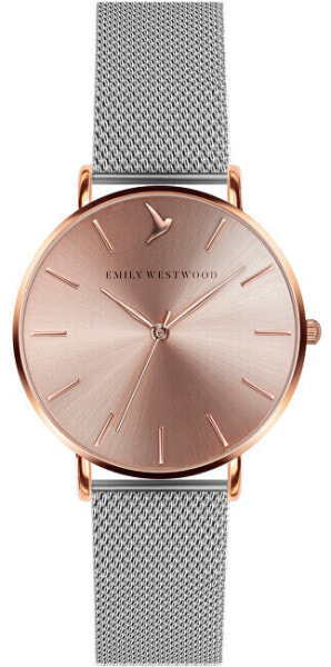 Часы Emily Westwood Sunray Silver Mesh LAM-2518S