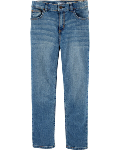 Kid Medium Blue Wash Straight-Leg Jeans 4R