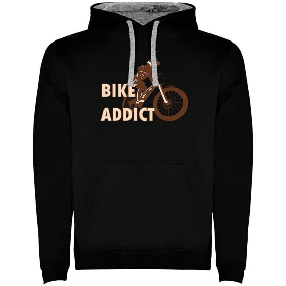 KRUSKIS Bike Addict Two-Colour hoodie