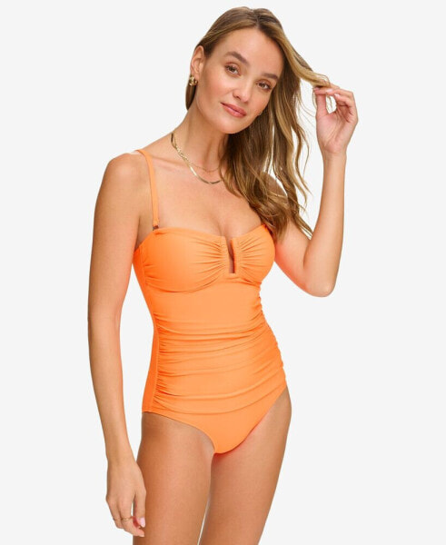 Women's Shirred One-Piece Swimsuit