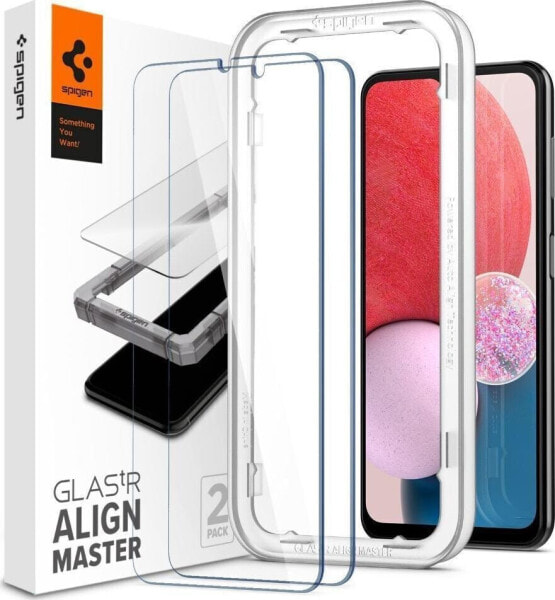 Spigen SZKŁO HARTOWANE SPIGEN ALM GLAS.TR 2-PACK GALAXY A13 4G / LTE CLEAR