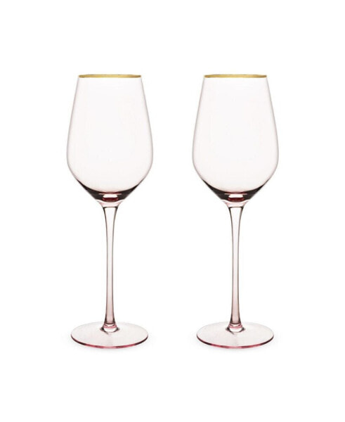 Стеклянные винные бокалы Crystal White Wine Glass, набор из 2, сервировка стола