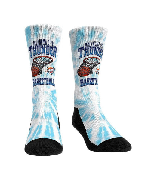 Men's and Women's Socks Oklahoma City Thunder Vintage-Like Hoop Crew Socks