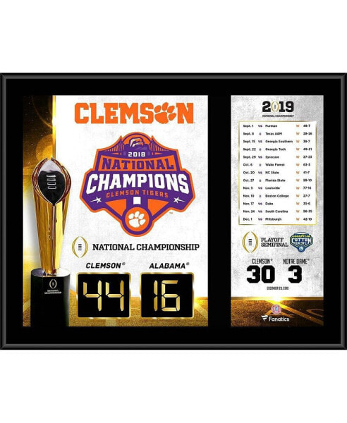 Clemson Tigers College Football Playoff 2018 National Champions 12" x 15" Sublimated Plaque