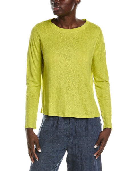 Eileen Fisher Petite Crewneck Linen T-Shirt Women's