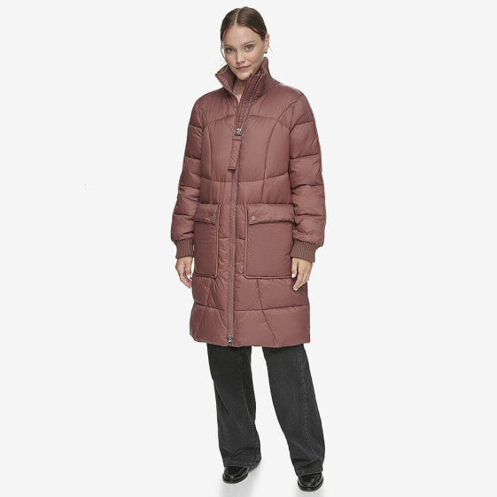 Pavia Quilted Faux Down Coat