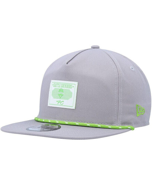 Men's Gray Seattle Sounders FC Patch Golfer Adjustable Hat