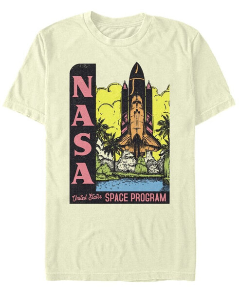 NASA Men's Retro Pop Art United States Space Program Short Sleeve T-Shirt