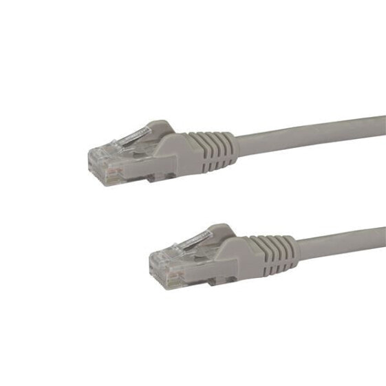 StarTech.com 1.5m CAT6 Ethernet Cable - Grey CAT 6 Gigabit Ethernet Wire -650MHz 100W PoE RJ45 UTP Network/Patch Cord Snagless w/Strain Relief Fluke Tested/Wiring is UL Certified/TIA - 1.5 m - Cat6 - U/UTP (UTP) - RJ-45 - RJ-45