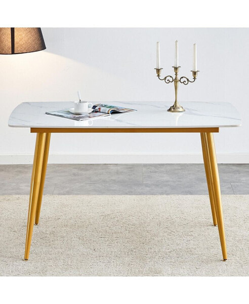 Ultra Modern Dining Table with Non-Slip Pads for Stability