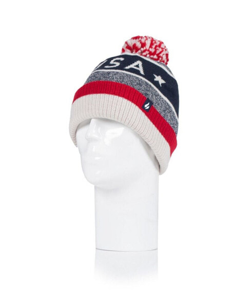 Головной убор мужской теплый HEAT HOLDERS James Patriotic USA Hat