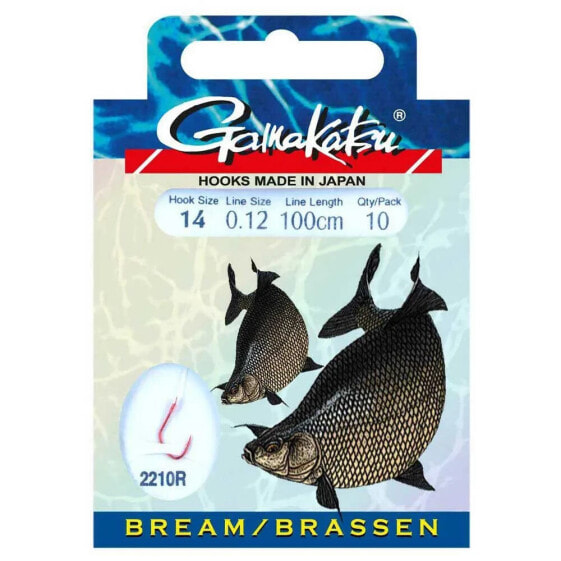 Крючок рыболовный Gamakatsu Booklet Bream 2210R Tied Hook 0.160 мм