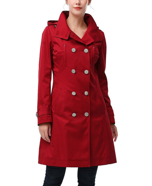 Women's Eeva Water-Resistant Hooded Trench Coat