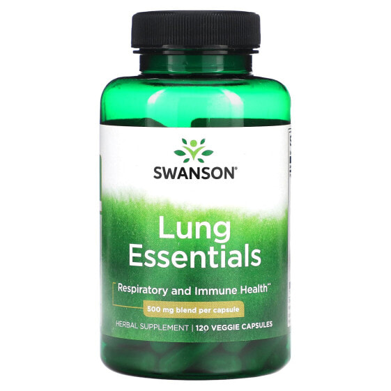 Витамины и БАДы Swanson Essentials, 500 мг, 120 растительных капсул