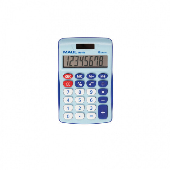 Калькулятор карманный MAUL MJ 450 - Дисплей - 8 цифр - 1 строка - Батарейный - Синий