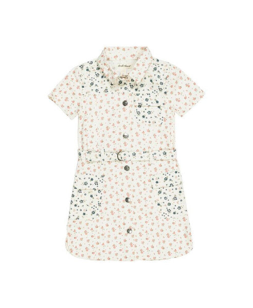 Little Girls Printed Twill Dress