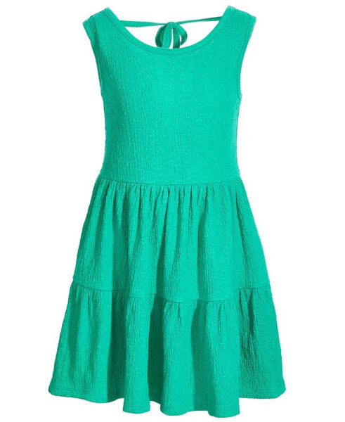 Little Girls Textured Tank Skater Dress, Created for Macy's