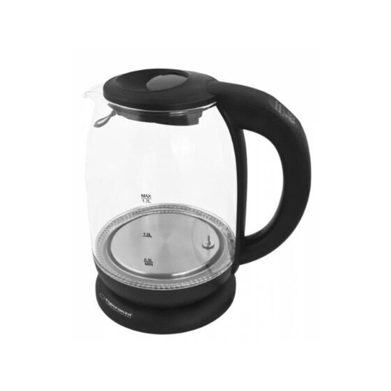 Электрический чайник Esperanza EKK027 Черный Стекло Пластик 2200 Вт 1,7 л