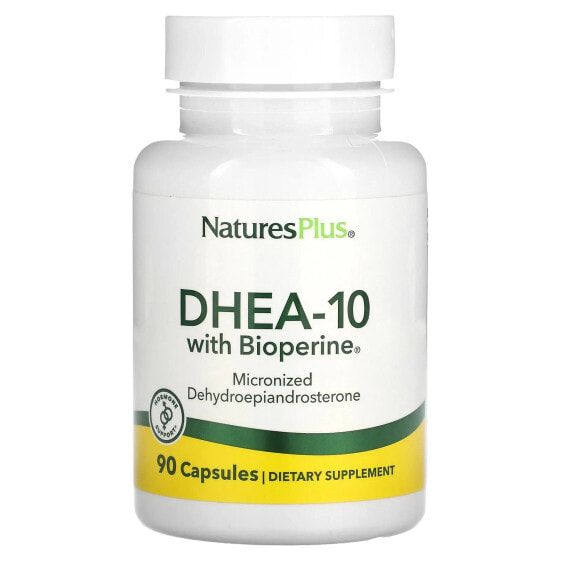 Витамины и БАДы для мужского здоровья NaturesPlus DHEA-10 с биоперином, 90 капсул