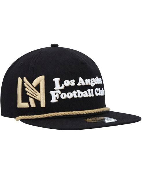 Men's Black LAFC Heritage The Golfer Snapback Hat