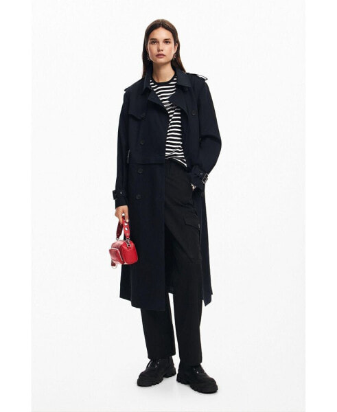 Women's Detachable trench coat