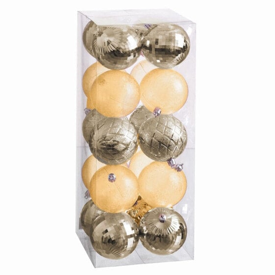 Елочные украшения Shico Ёлочные шарики Позолоченные 8 x 8 x 8 см (20 штук)