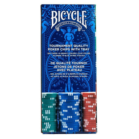 Настольная игра для компании Bicycle Фишки для покера 8 грамм, 100 шт.