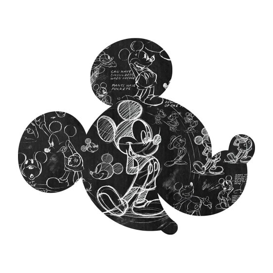 Настенный декор для детской Komar Mickey Head Illustration