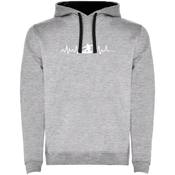 KRUSKIS Snowboarding Heartbeat Two-Colour hoodie