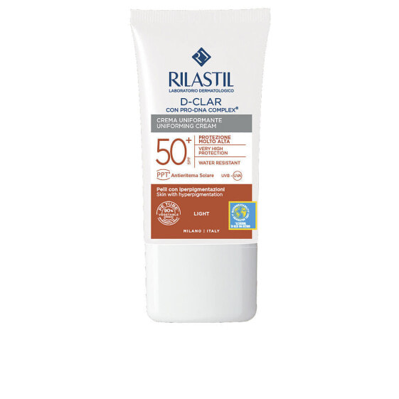 Rilastil Sun System D-Clar Uniforming Cream Medium Color SPF50 Водостойкий солнцезащитный крем, выравнивающий тон кожи, для гиперпигментной кожи 40 мл