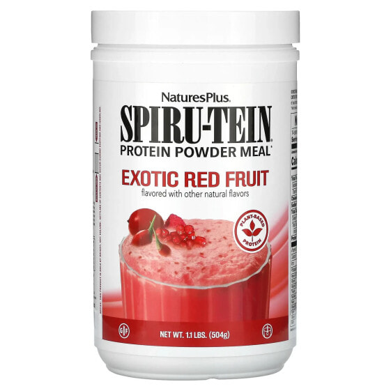 NaturesPlus, Spiru-Tein, протеиновый порошок, экзотические красные фрукты, 504 г (1,1 фунта)
