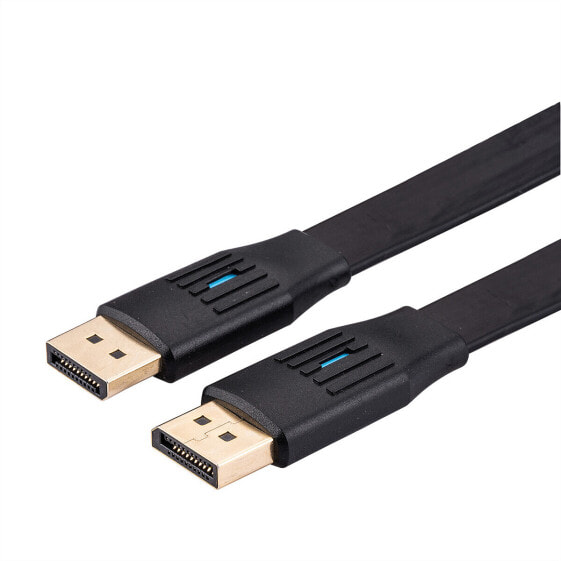 VALUE DisplayPort Kabel v1.4 DP-DP Flach ST/ST 5m - - Digital/Display/Video - 5 m - Cable - Digital