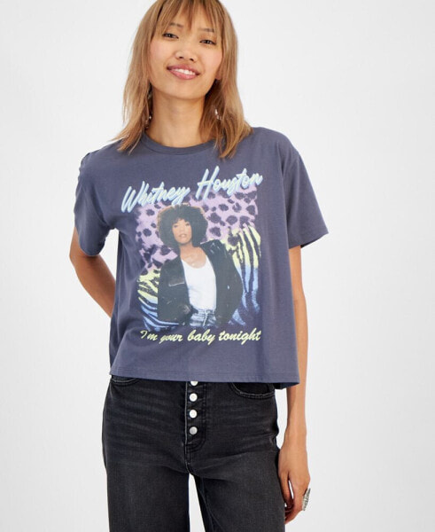 Juniors' Whitney Houston Graphic-Print T-Shirt