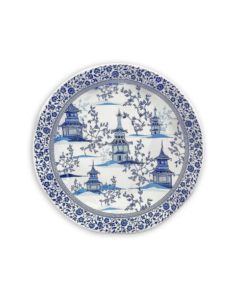 Pagoda Dinner Plates, Set of 4