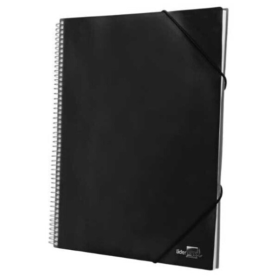 LIDERPAPEL Showcase folder with spiral 20 polypropylene covers DIN A4