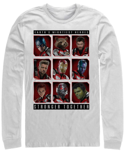 Marvel Men's Avengers Endgame Earth's Mightiest Heroes, Long Sleeve T-shirt