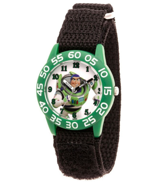 Boy's Disney Toy Story 4 Buzz Lighter Black Plastic Time Teacher Strap Watch 32mm