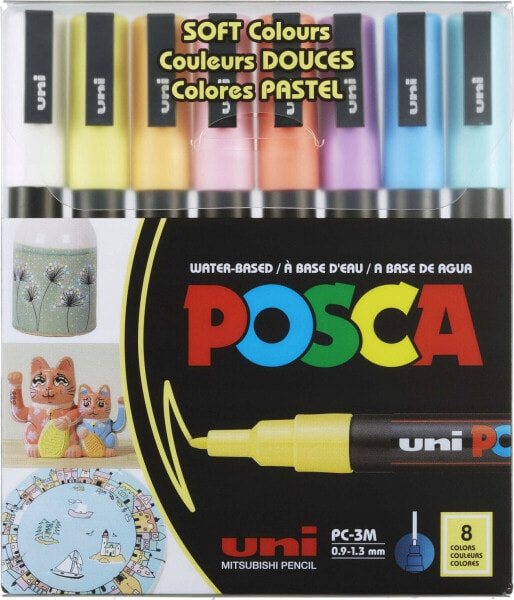 Posca POSCA Marker UNI PC-3M 8er Set Pastell