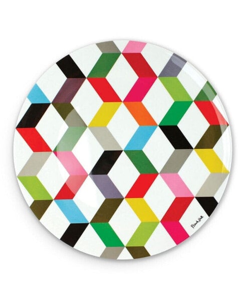 Melamine 15.5" Ziggy Round Platter