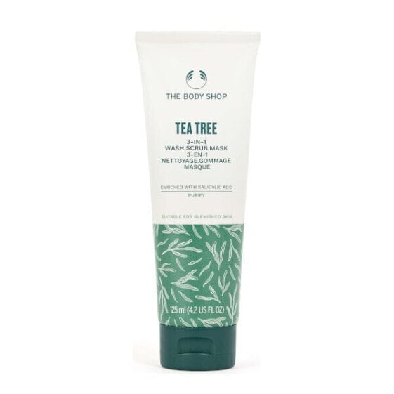 The Body Shop Tea Tree 3-in-1 Wash Scrub Mask Гель для умывания, скраб и маска с маслом чайного дерева